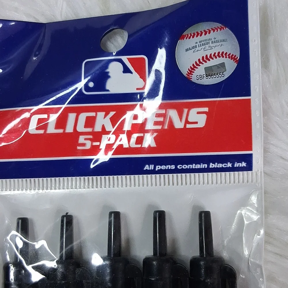 Pittsburgh Pirates 5 Pack BLACK INK Click Pens NEW